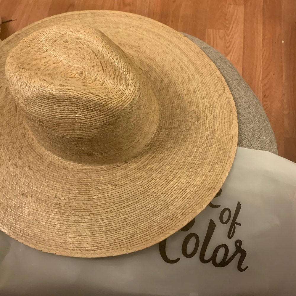 Lack of color Palma wide fedora L/XL